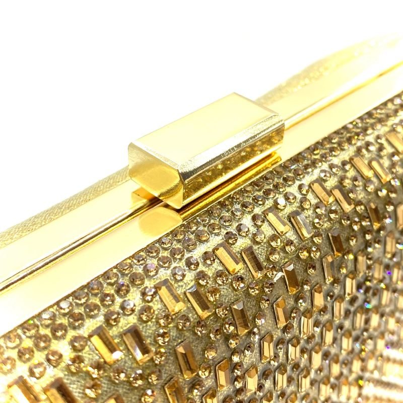 Acessório Bolsa Clutch Pedras Retangulares e Strass
