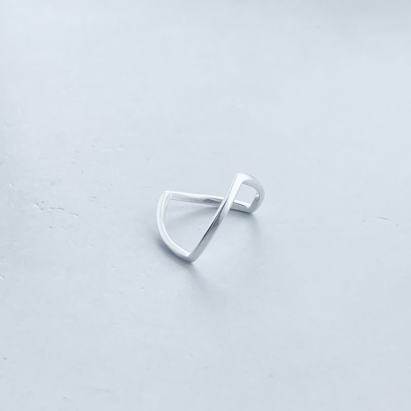 Anel Prata Dedão Liso Aro V