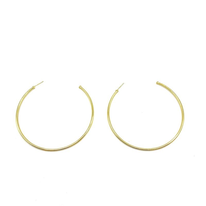 Argola Folheado Africana Grossa