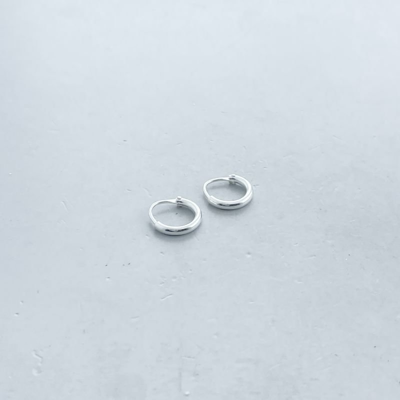 Argola Prata925 Segundo Furo Lisa 1 cm