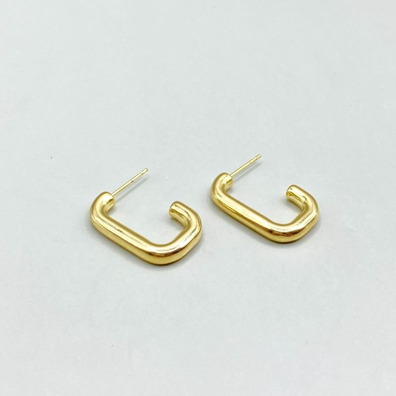 Argola Semijoia Aberta Lisa Aro Grosso Delicada Pequena