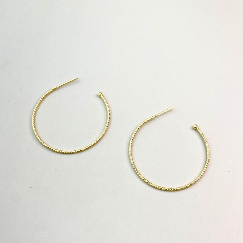 Argola Semijoia Africana Aro Craquelado