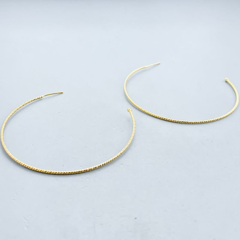 Argola Semijoia Africana Aro Craquelado