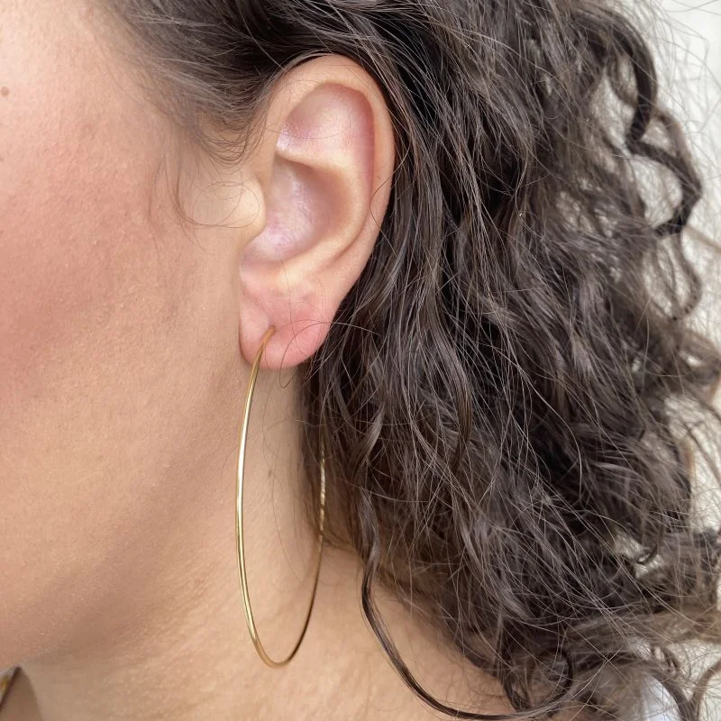 Argola Semijoia Africana Lisa Grande