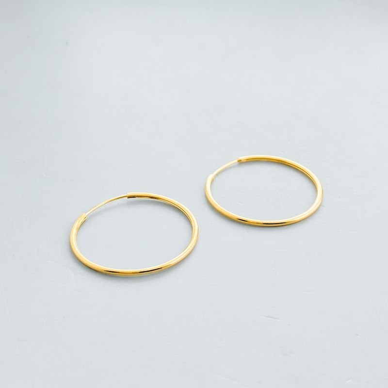 Argola Semijoia Fechada Boleada