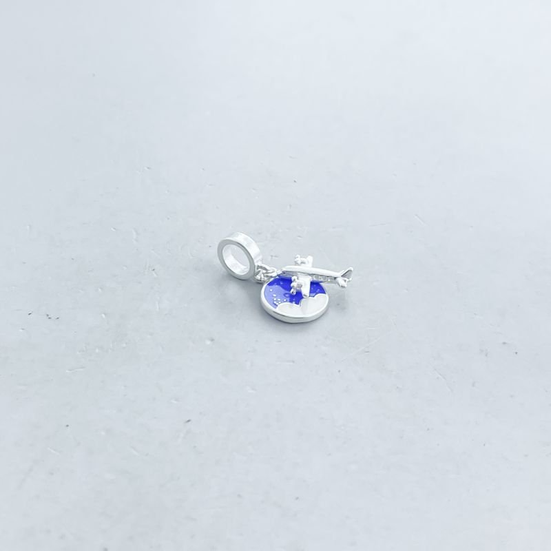 Berloque Prata925 Liso Avião Céu