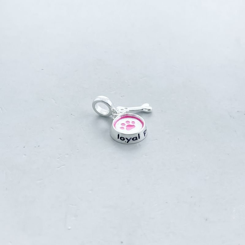 Berloque Prata925 Pet Ossinho Pata Resinada