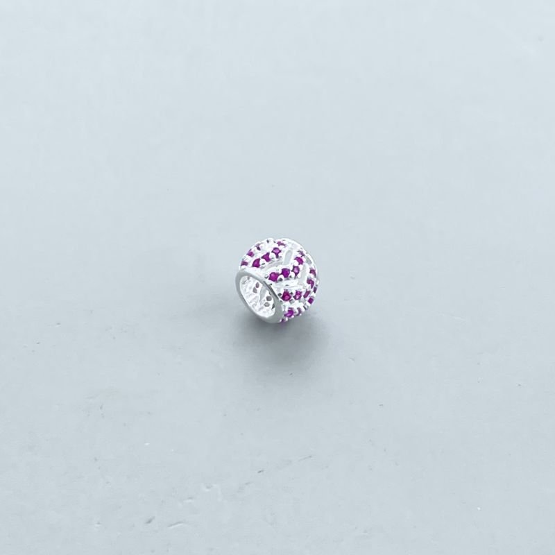 Berloque Prata925 Separador Setinhas Cravejadas