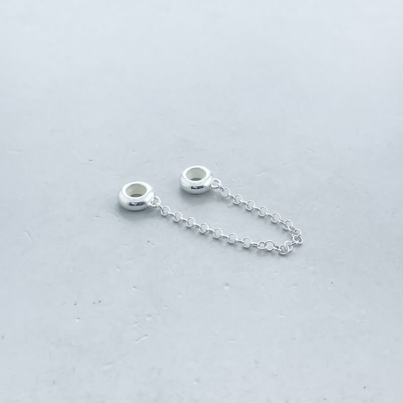 Berloque Prata925 Trava de Segurança Aro Liso