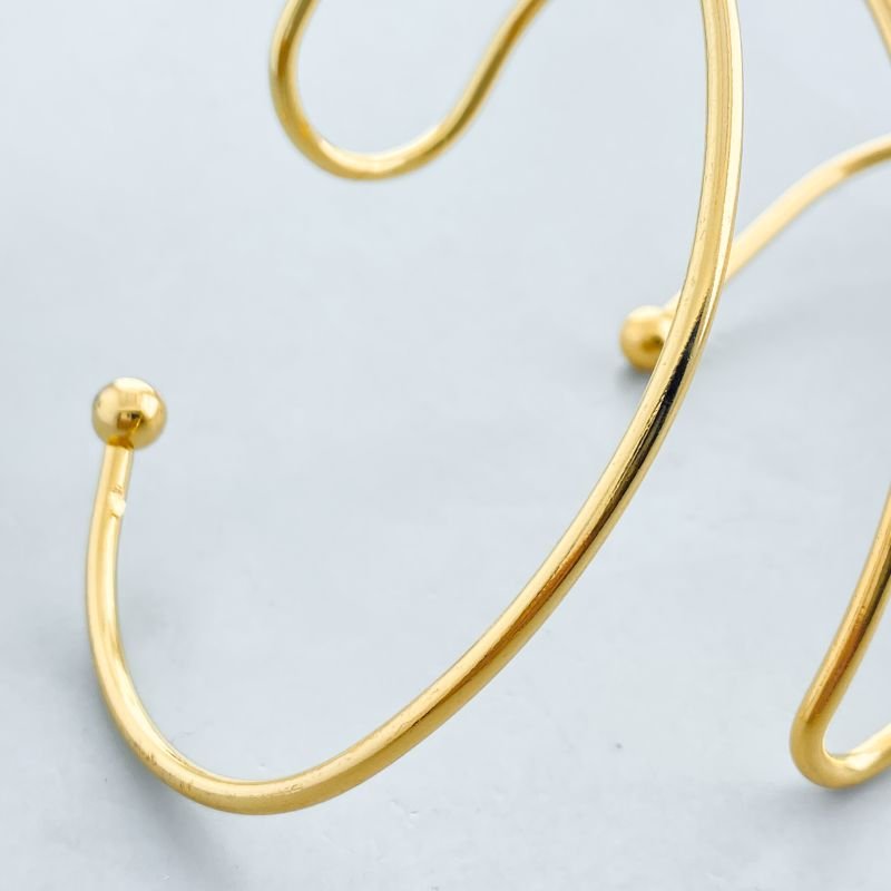 Bracelete Banho Diamante Geométrico Liso de Mão