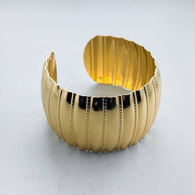 Bracelete Banho Diamante Grosso Liso Tracinho