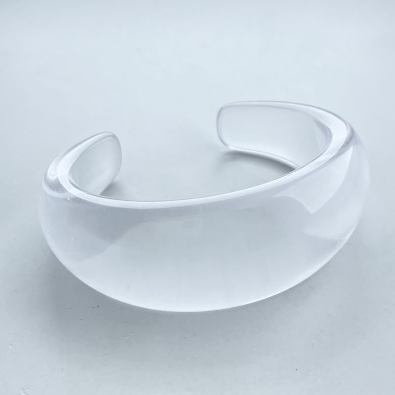 Bracelete Bijuteria Acrilíco Aberto Espessura Media