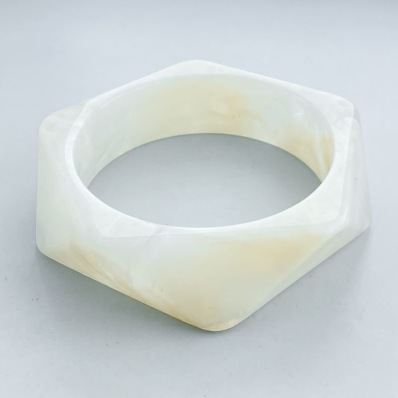 Bracelete Bijuteria Acrílico Pentágono Geométrico