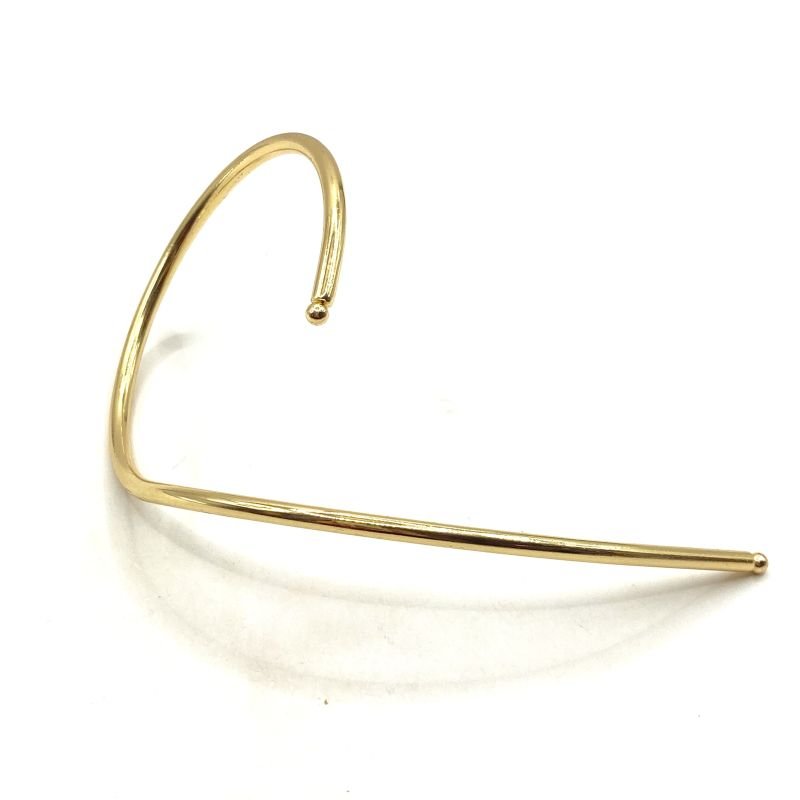 Bracelete Bijuteria Aro Liso Assimétrico