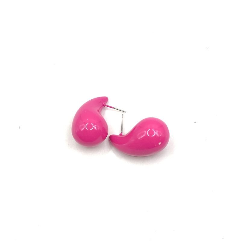 Brinco Bijuteria Gota Acrílica Maior
