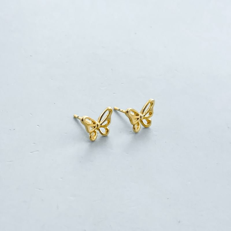 Brinco Folheado Borboleta Vazada