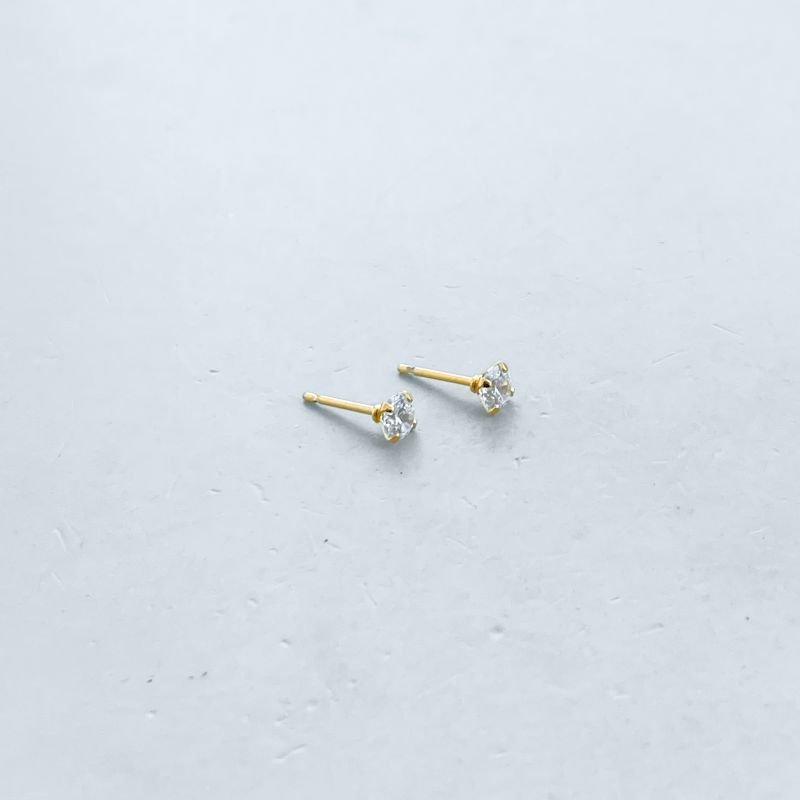 Brinco Folheado Zircônia Ponto De Luz