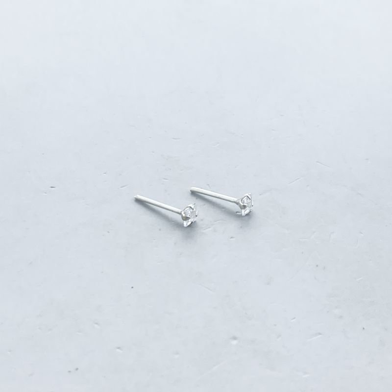 Brinco Prata925 Zircônia Quadrada 4 Garras 3Mm