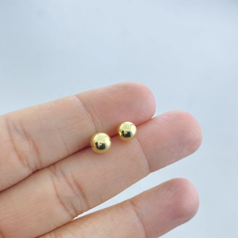 Brinco Semijoia Bola Lisa