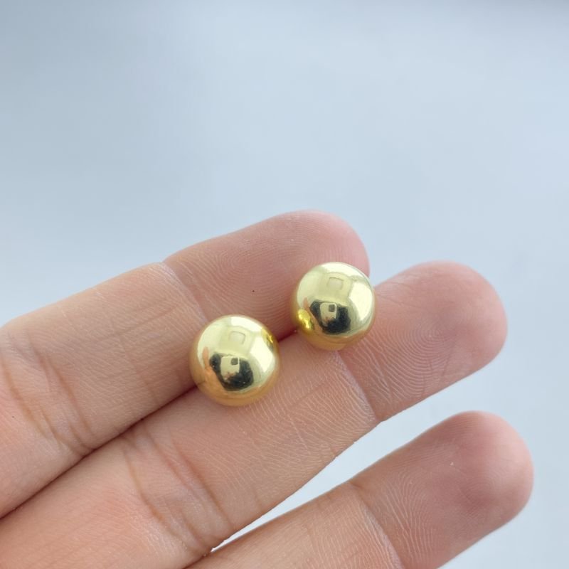 Brinco Semijoia Bola Lisa