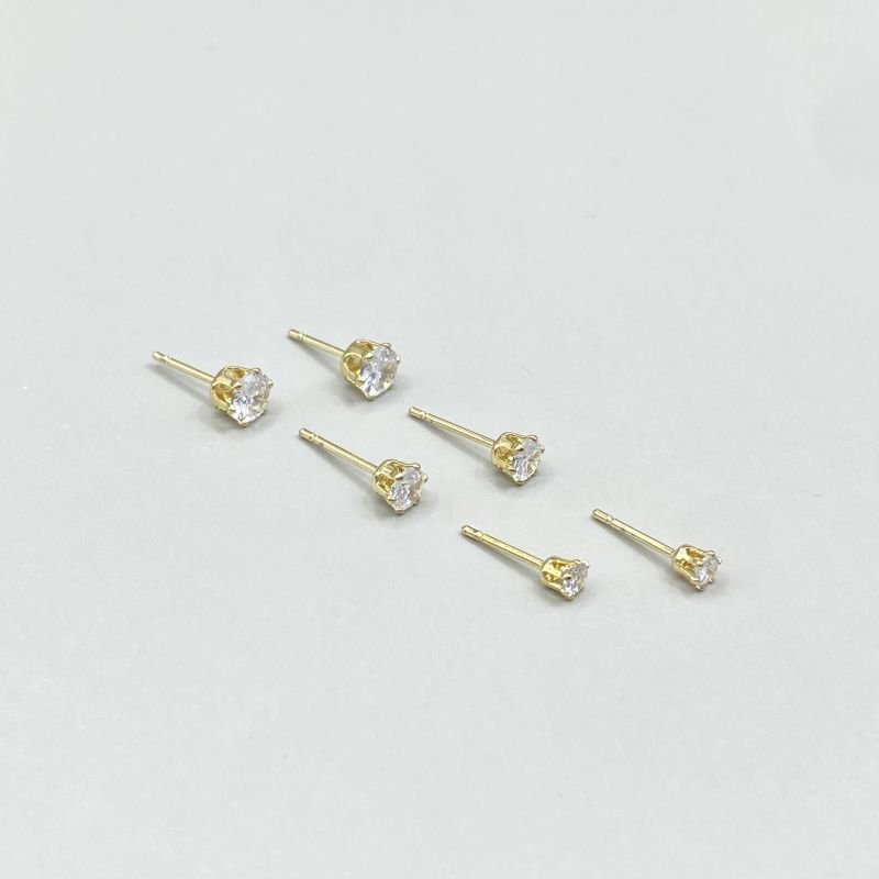 Brinco Semijoia Kit com 3 Pontos De Luz