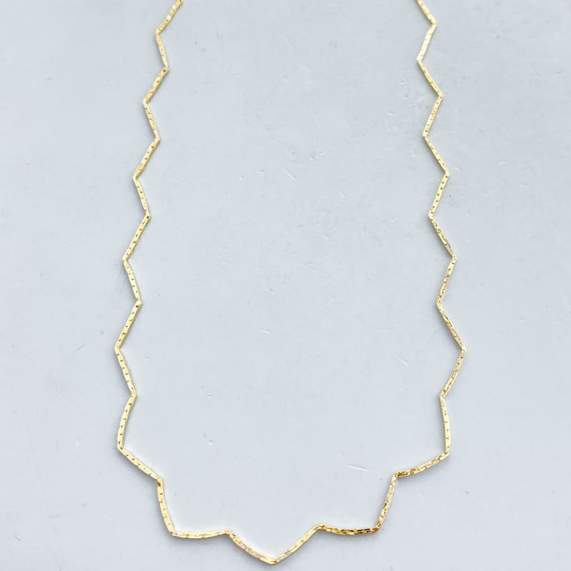 Choker Semijoia Veneziana Zig Zag