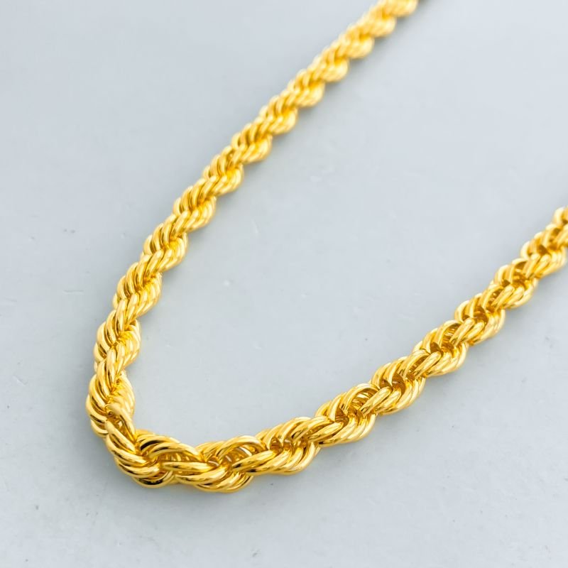 Colar Banho Diamante Choker Cordão Baiano Grosso