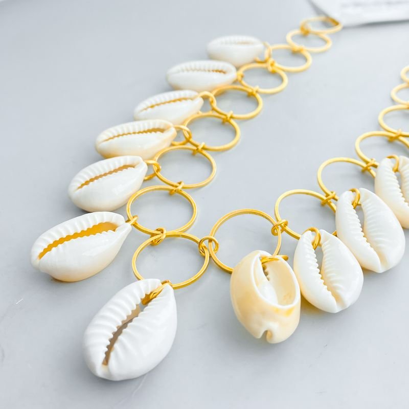 Colar Banho Diamante Choker Elos Búzios