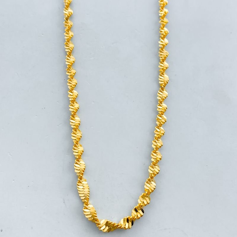 Colar Banho Diamante Choker Malha Torcida
