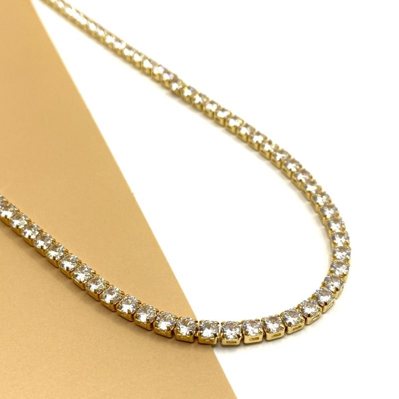 Colar Bijuteria Choker Riviera Extensor Corações Delicado