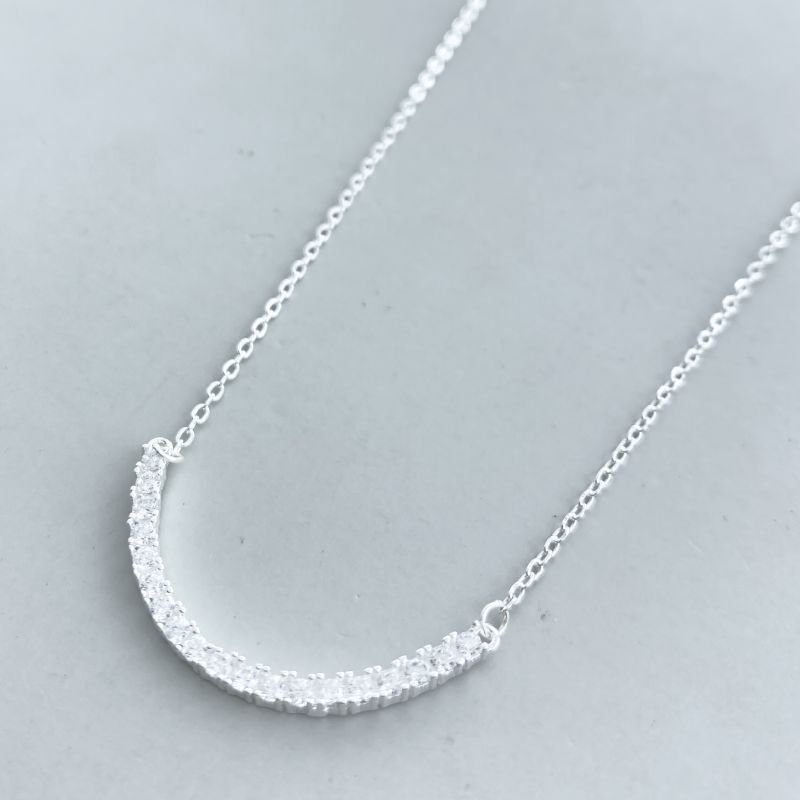 Colar Prata925 Arco Cravejado