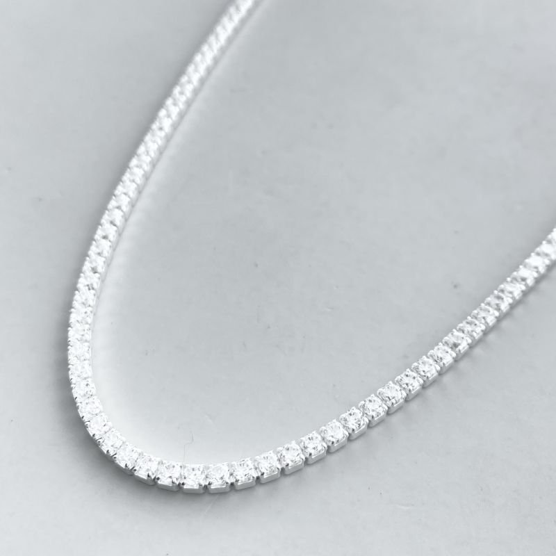 Colar Prata925 Riviera Fina com Extensor