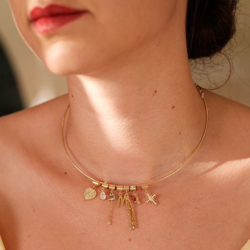 Colar Semijoia Choker Aro Liso