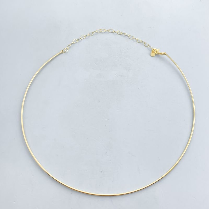 Colar Semijoia Choker Aro Liso