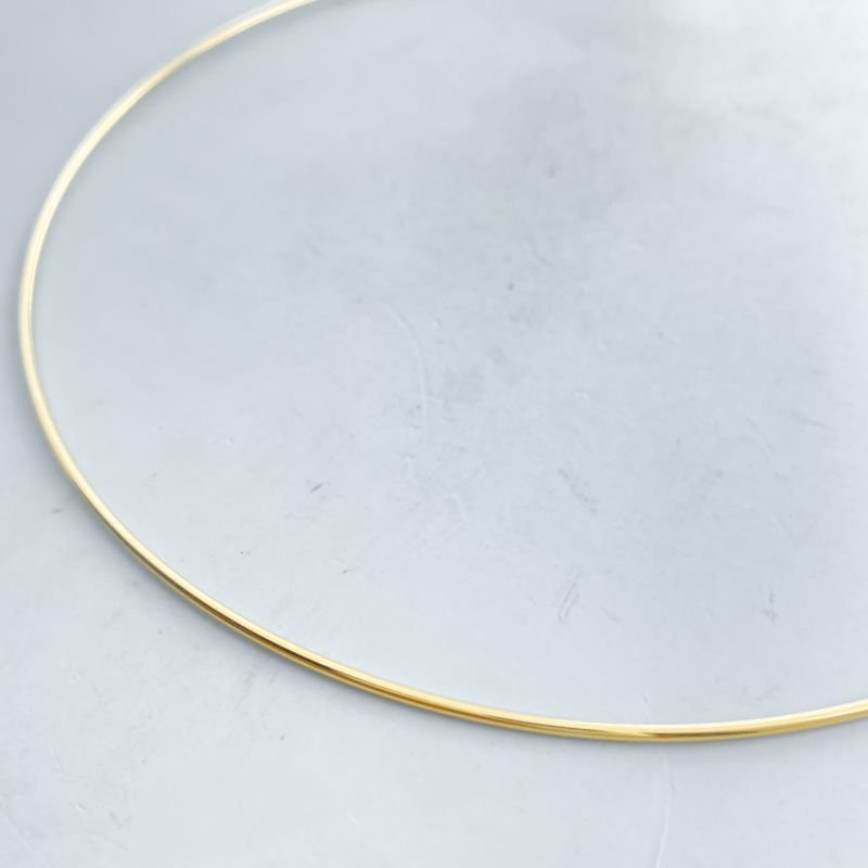 Colar Semijoia Choker Aro Liso