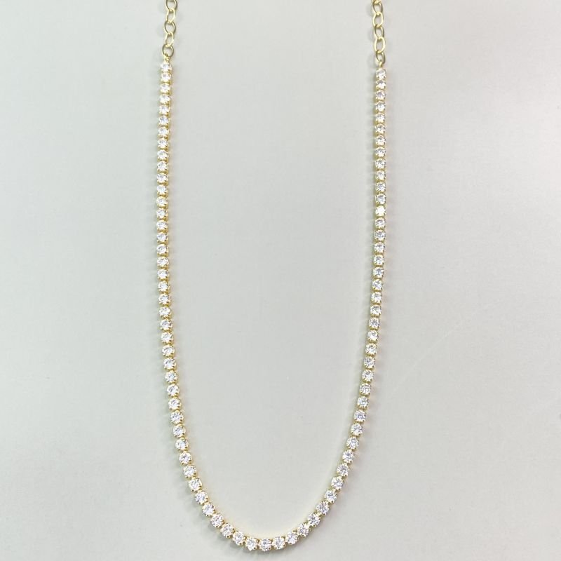 Colar Semijoia Choker Riviera Extensor Elos Ovais