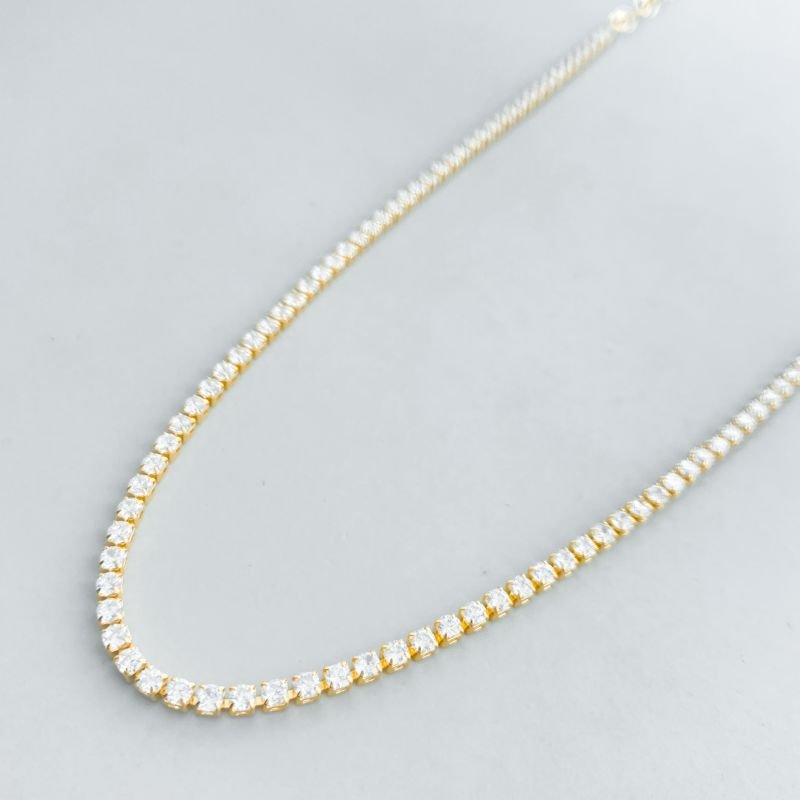 Colar Semijoia Choker Riviera Extensor Elos Ovais Delicado