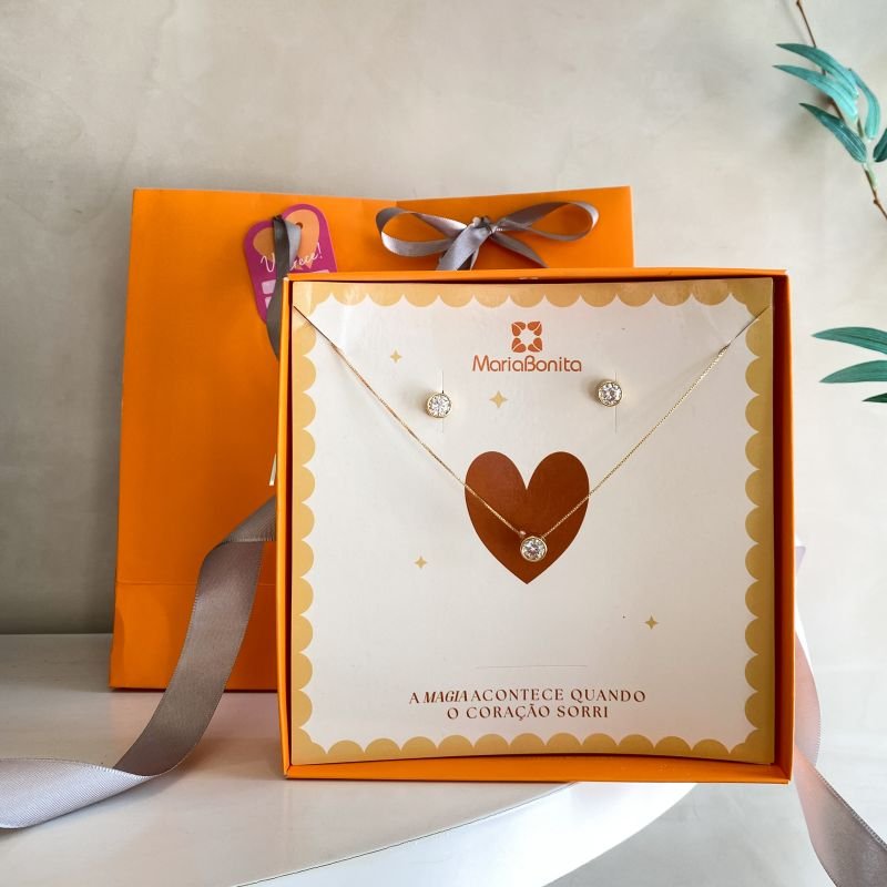 Combo Conjunto Banho Diamante Delicado Pedra Redonda Borda Lisa