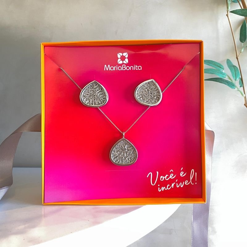Combo Conjunto Banho Diamante Gota Vários Aros Borda Lisa