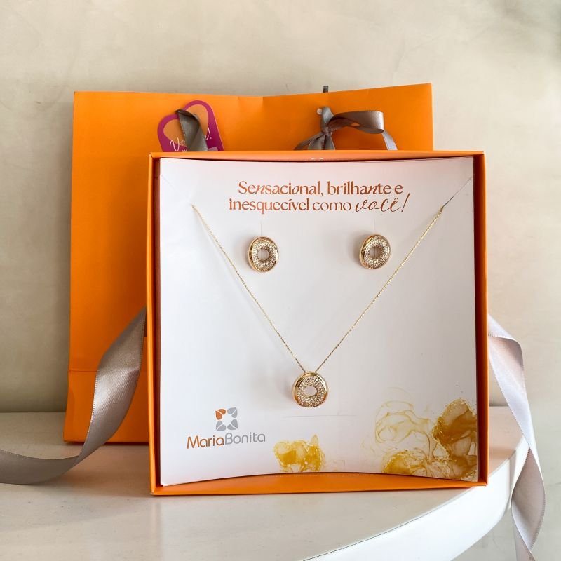 Combo Conjunto Banho Diamante Oval Vazado Cravejado Borda Lisa