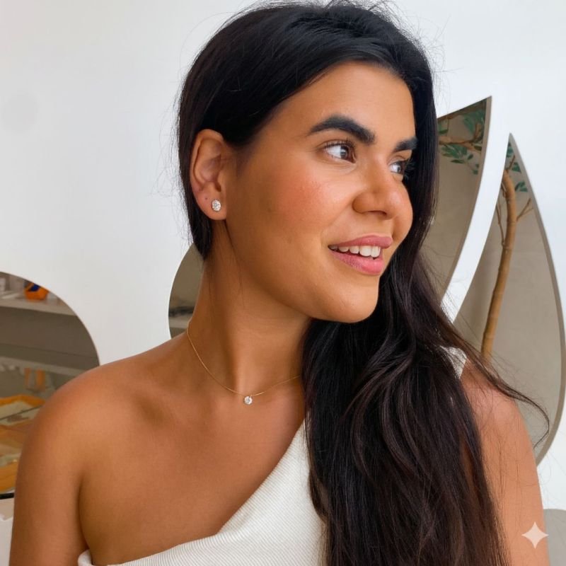 Combo de Cartela Conjunto Semijoia Pedra Oval com 6 Garras e Ponto de Luz Pequeno