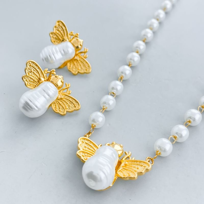 Conjunto Banho Diamante Vespa Pérolas