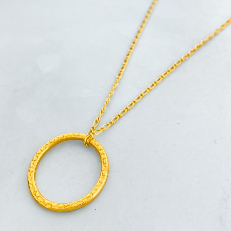 Corrente Semijoia Circulo Aro Bolinhas