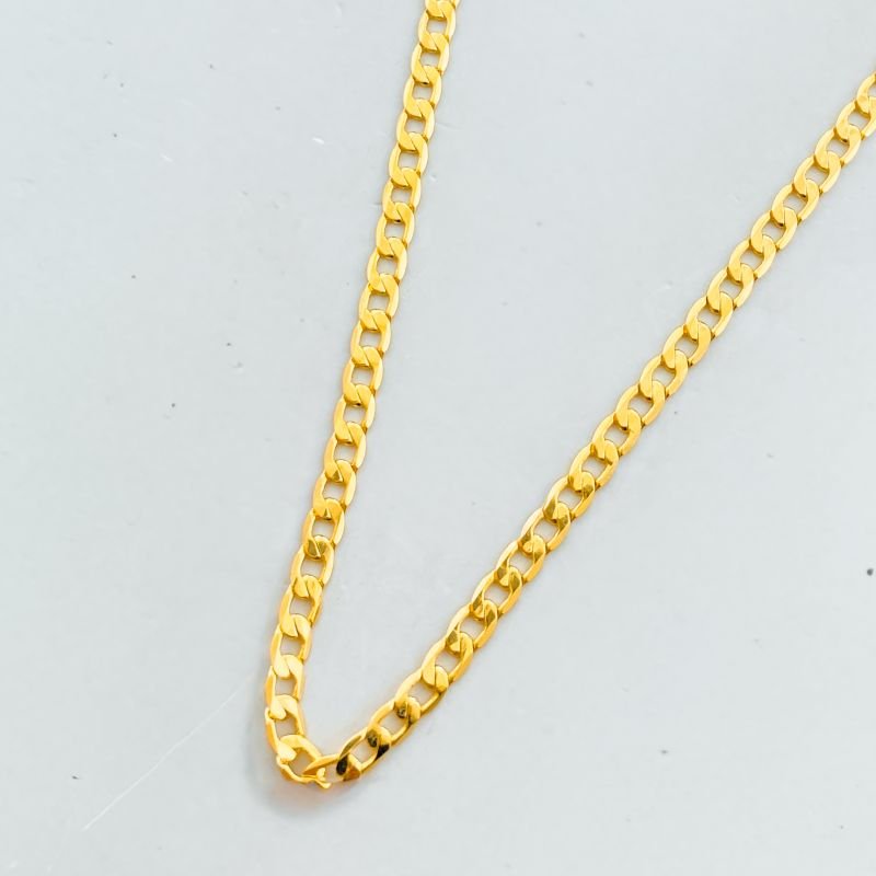 Corrente Semijoia Elos Grumet Médio Fecho Mosquetao