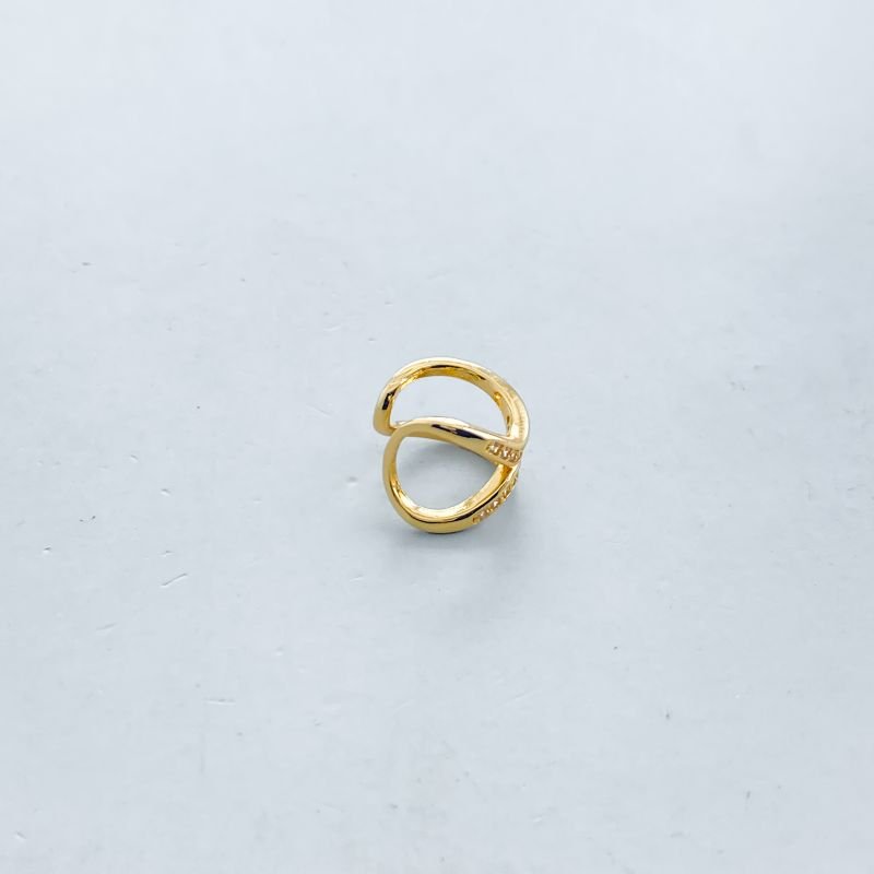 Piercing Bijuteria Aro Duplo Cravejado