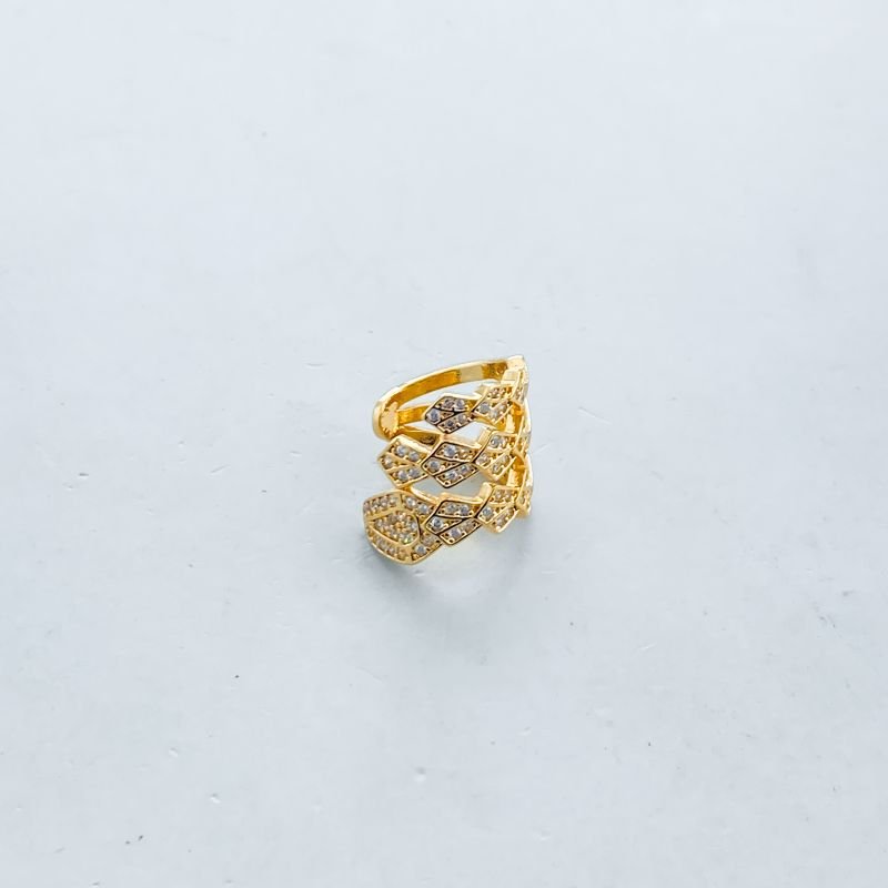 Piercing Bijuteria Aro Triplo Cravejado