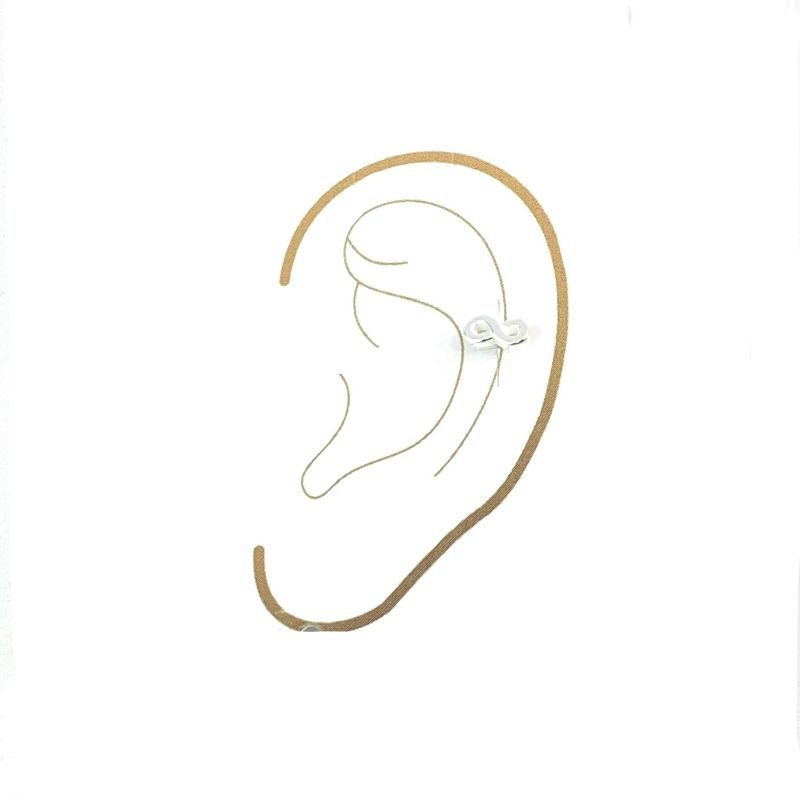 Piercing Prata925 Infinito Pequeno Vazado Delicado