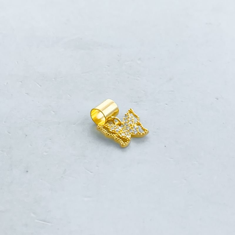 Pingente Semijoia Cravejado Borboleta