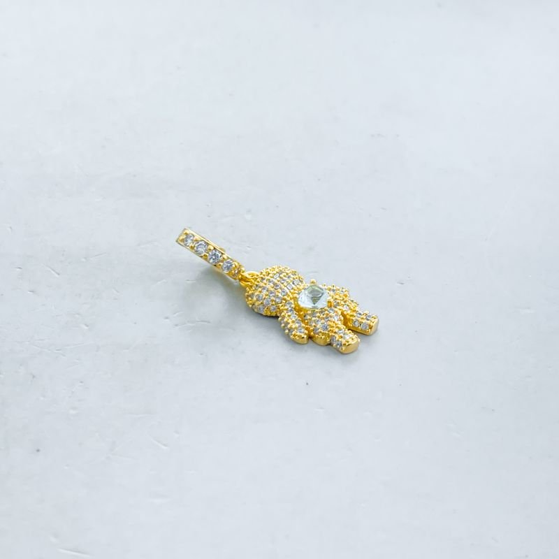 Pingente Semijoia Cravejado Menino Coração