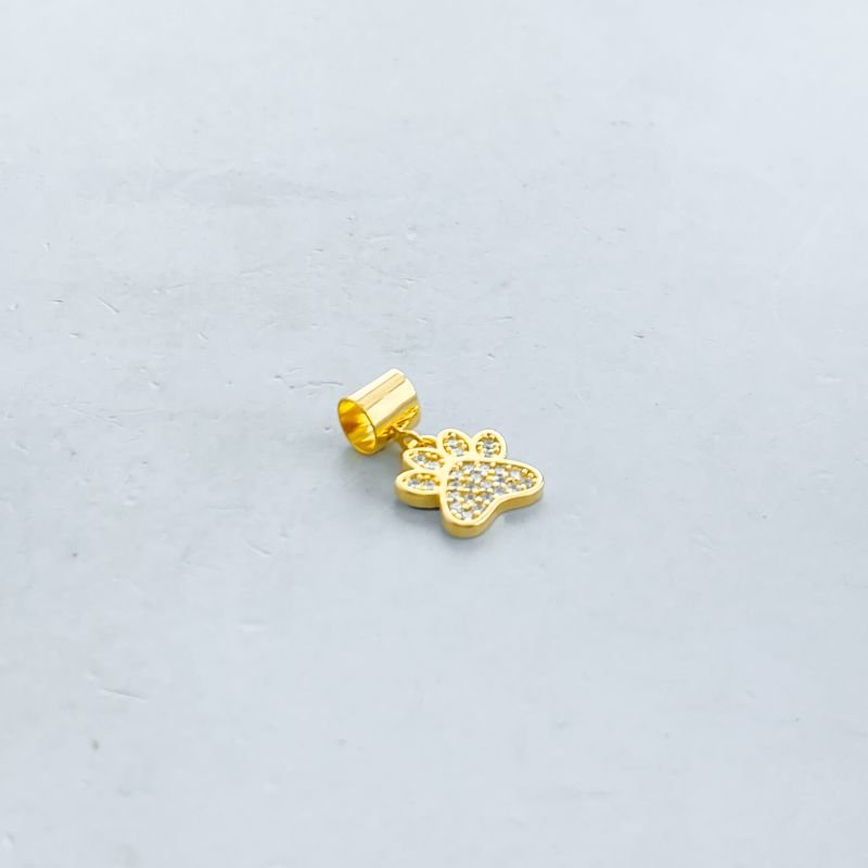 Pingente Semijoia Cravejado Patinha